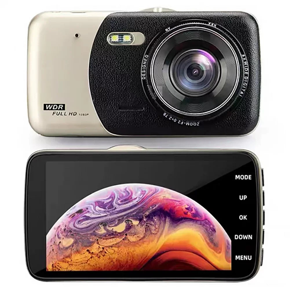 HD night vision driving recorder front and rear double recording 1080P CAR DVR car recorder
