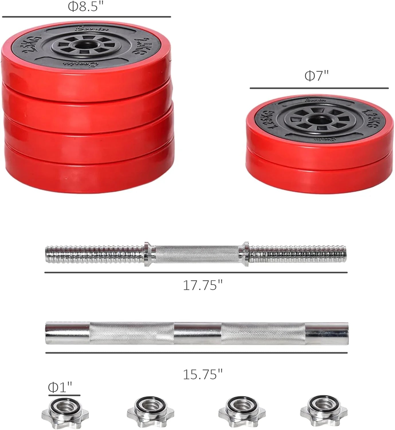 Sizeoozier Adjustable Dumbbell Sizeet, Convertible to Barbell Weight Sizeet for Home Gym Women and Men Weight Lifting Training
