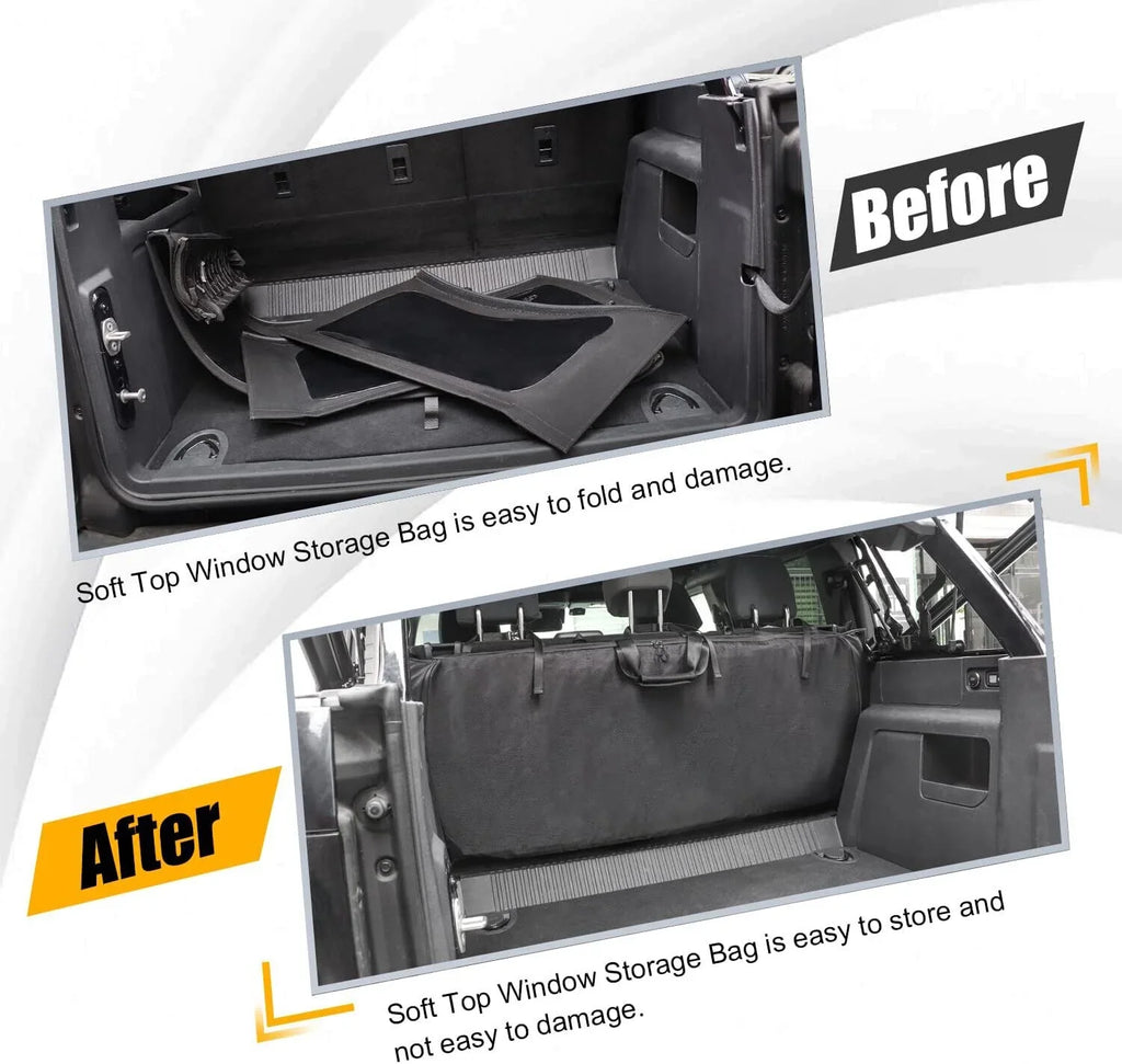 LOCAL SizeTOCK Sizeoft Top Window Sizetorage Bag For Ford Bronco Accessories 2021-2022