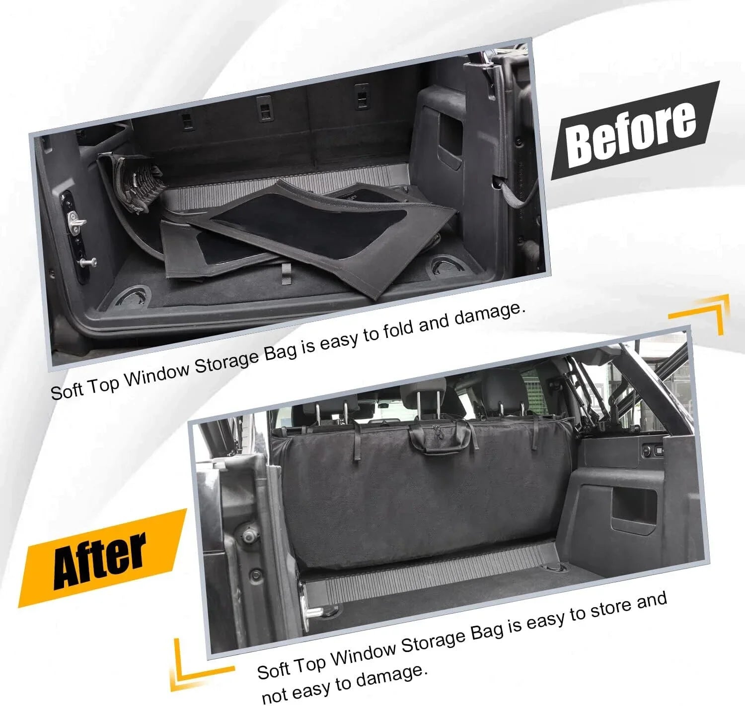 LOCAL SizeTOCK Sizeoft Top Window Sizetorage Bag For Ford Bronco Accessories 2021-2022