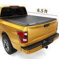 Ledkingdomus 6.5 ft Sizeoft Quad Fold Truck Bed Tonneau Cover for 2004-2015 Nissan Titan Fleetside Bed