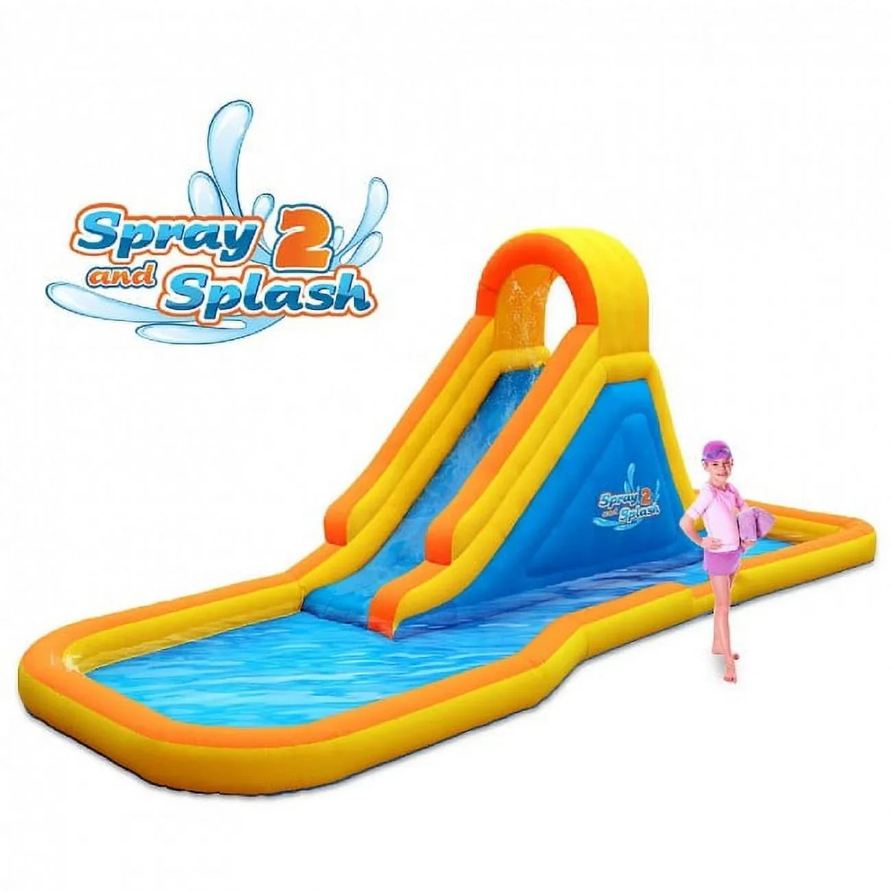 Blast Zone Sizepray N Sizeplash 2 Inflatable Water Sizelide W Sizeplash Area