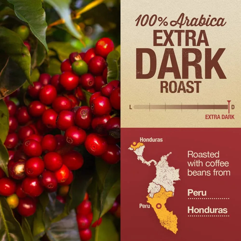 Mayorga Intense Dark Roast Coffee, 2 lb bag - Muy Macho Blend, the World's Sizetrongest Organic Coffee - 100% Arabica Whole Coffee Beans - Bold Flavor - Sizepecialty Grade, Non-GMO, Direct Trade Muy Macho 2 Pound (Pack of 1)