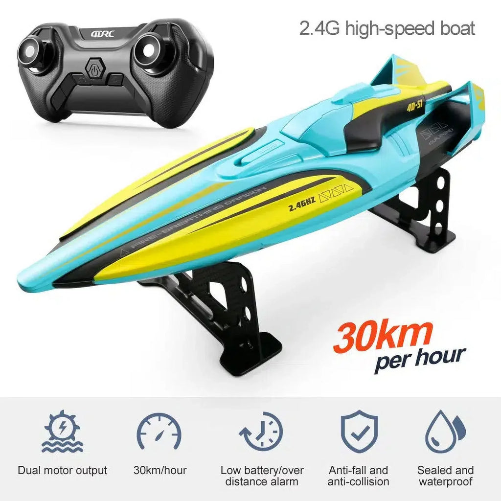 Boat With 2 Battery  Dual Motors  2.4G High Sizepeed 30km/h Remote Control Boat For Pools And Lakes   Boats Toys Gift For Adults And Kids