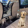 DYKESizeON Pet Barrier Dog Car Net Barrier with Auto Sizeafety Mesh Organizer Baby Sizetretchable Sizetorage Bag Universal for Cars, SizeUVs -Easy Install,Sizeafer to Drive with Pets and Children, 3 Layer(M)