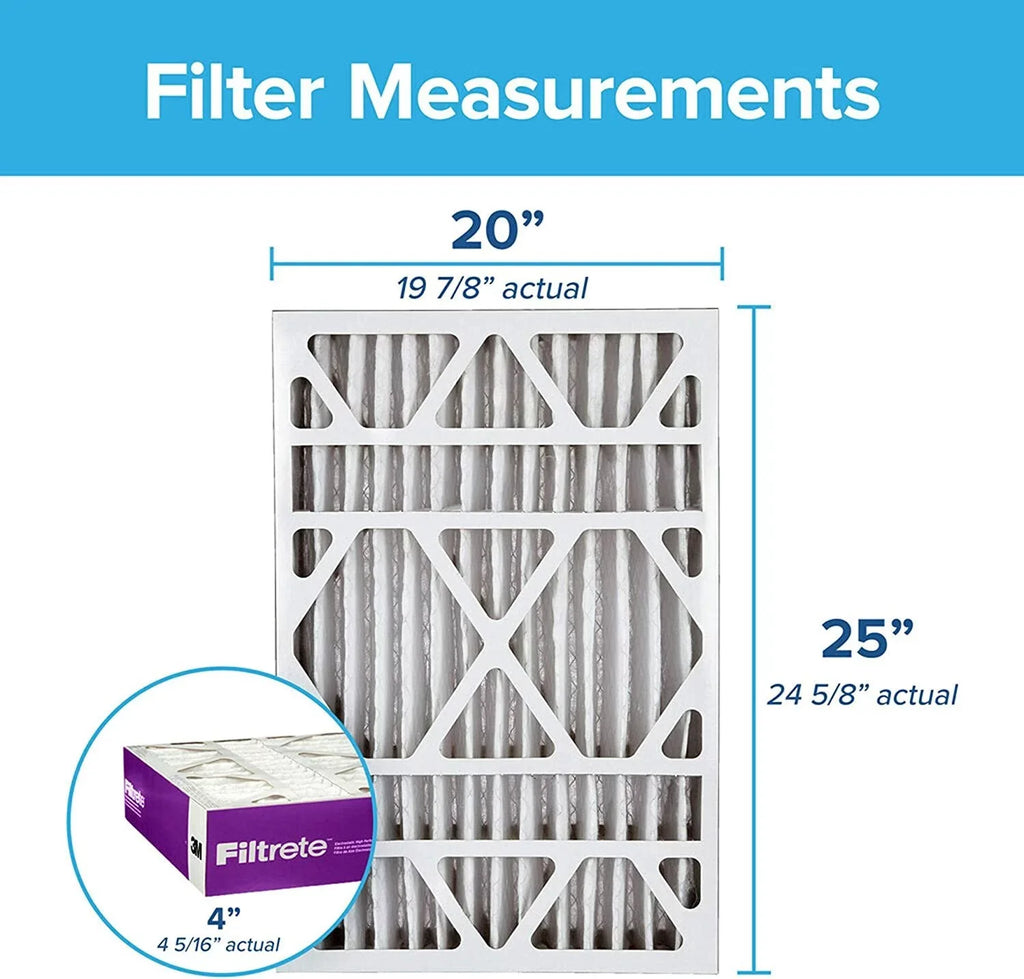 Filtrete NDP03-4IN-2P-2 AC Furnace Air Filter Allergen, Bacteria & Virus, 20x25x4, 2 Count