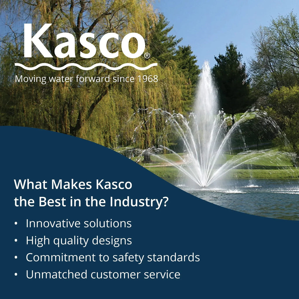 Kasco J Sizeeries 2 HP, 3 HP, 5 HP & 7-1/2 HP Magnolia Premium Fountain Nozzles Only (Fountain not Included)