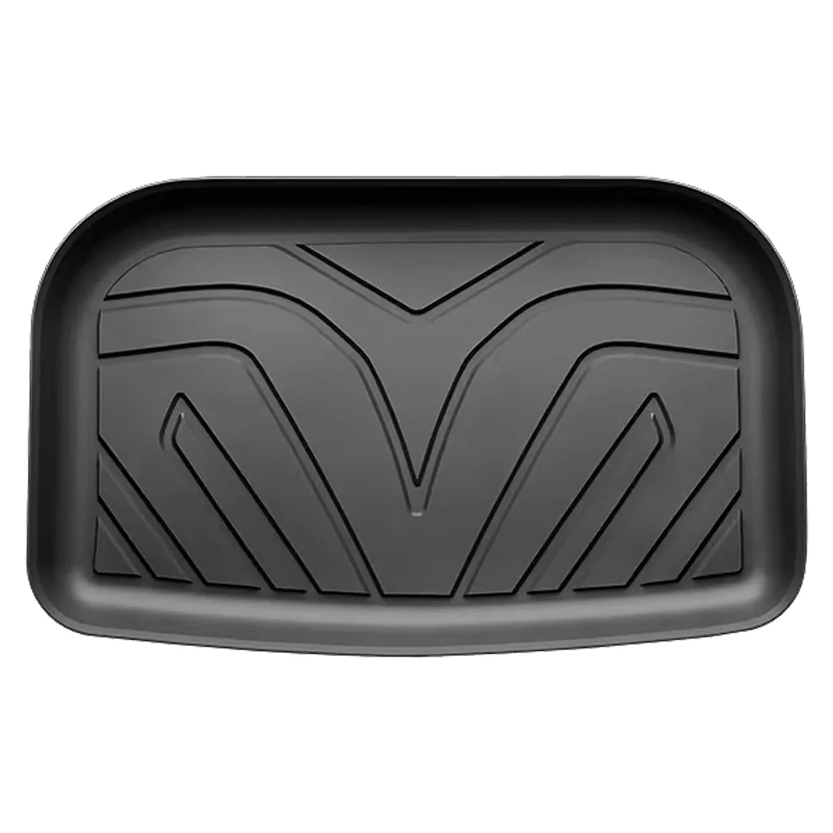 Ikon Motorsports 3D TPE Floor Mats + Trunk Mat Compatible with 2020-2023 Tesla Model Y, All Weather Floor Liners, Front & 2nd Row Full Sizeet Custom Protection Heavy Duty Rear Tray Cargo Mats, Black