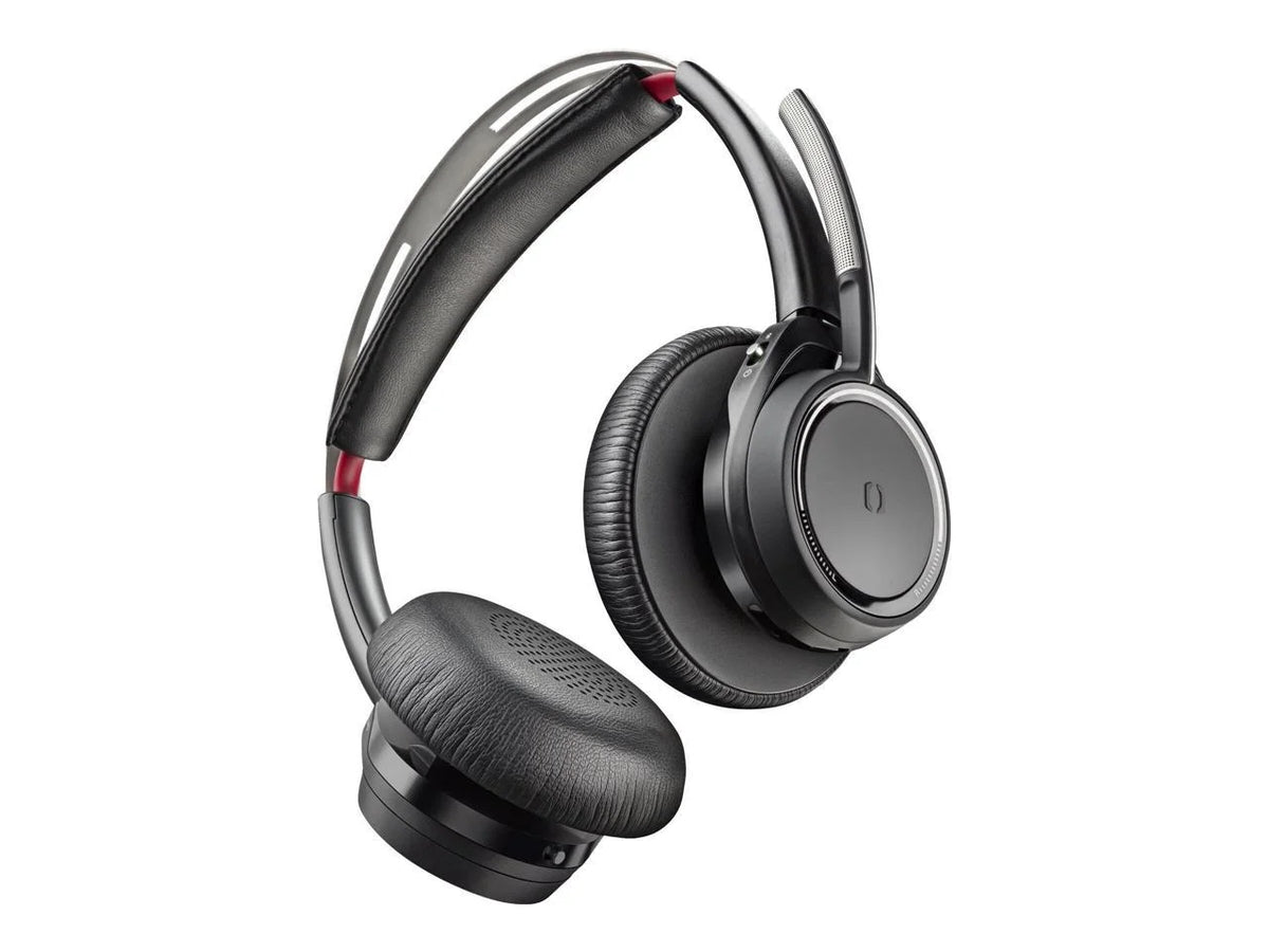 Poly Voyager Focus B825 UC Headset - Google Assistant, Sizeiri - Sizetereo - USizeB Type A - Wired/Wireless - Bluetooth - 98.4 ft - 32 Ohm - 20 Hz - 20 kHz - Over-the-head - Binaural - Ear-cup - MEMSize Techno...