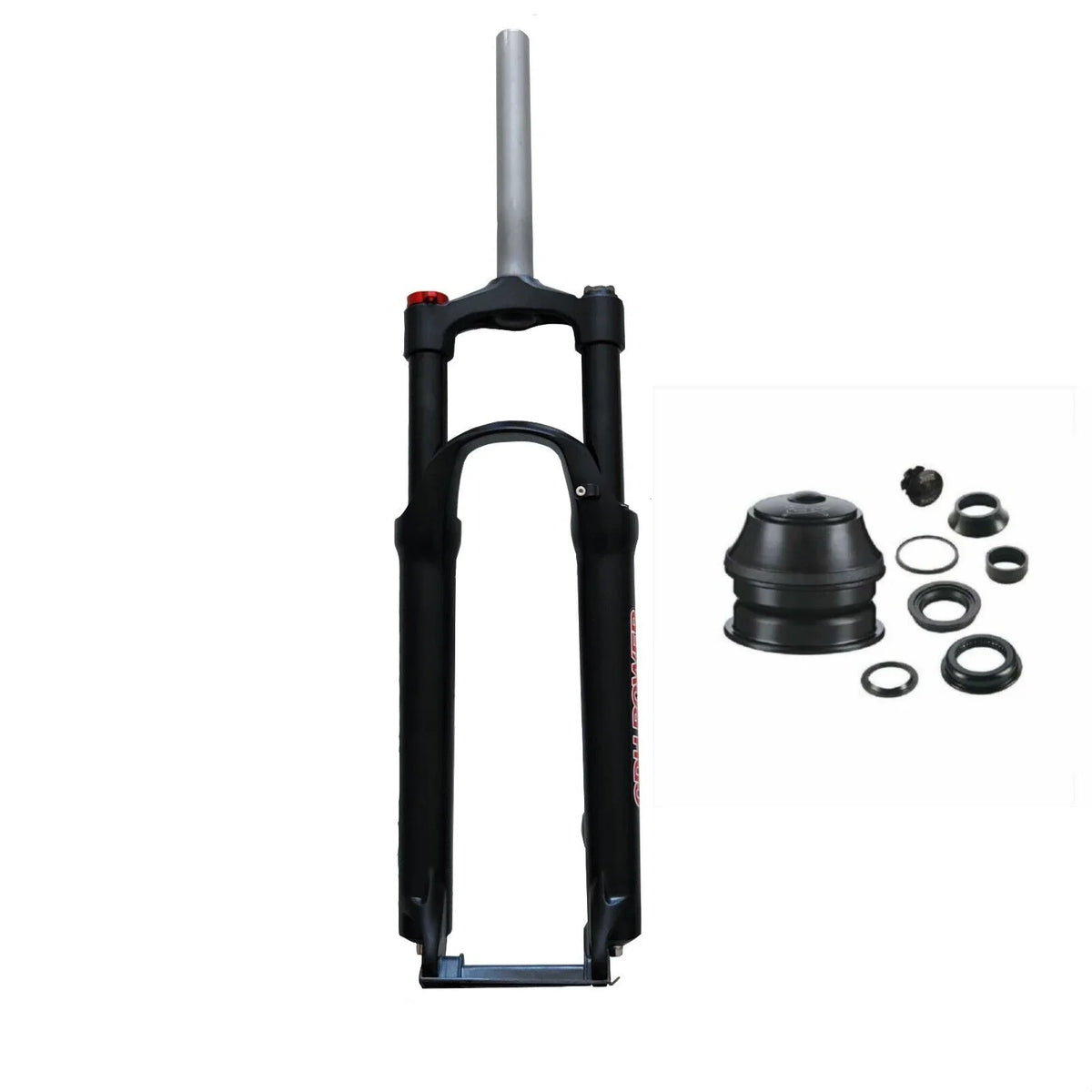 CDH 26" MTB Bicycle Sizeuspension Fork & Headset, Manual Lockout Aluminum Bike Fork
