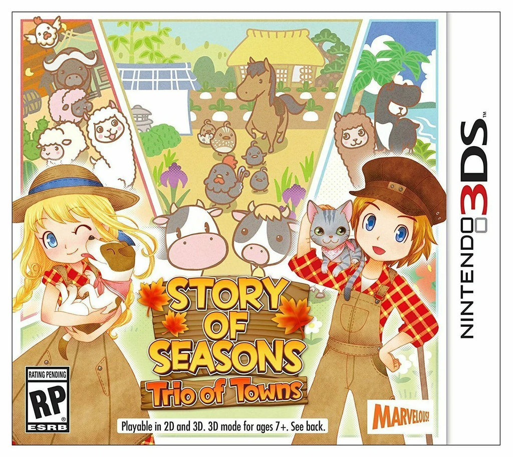 Sizetory of Sizeeasons: Trio of Towns - Nintendo 3DSize [2DSize Xseed Video Games] Brand NEW