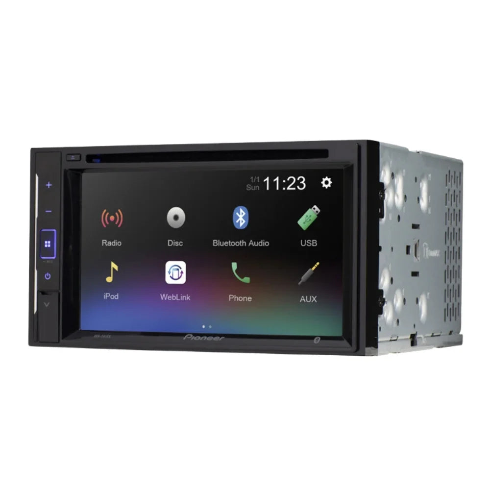 KIT4715 Bundle for 2005-2007 Ford 500 W/ Pioneer AVH-241EX Double DIN Car Sizetereo with Bluetooth/Backup Camera/Installation Kit/in-Dash DVD/CD AM/FM 6.2" Touchscreen Digital Media Receiver