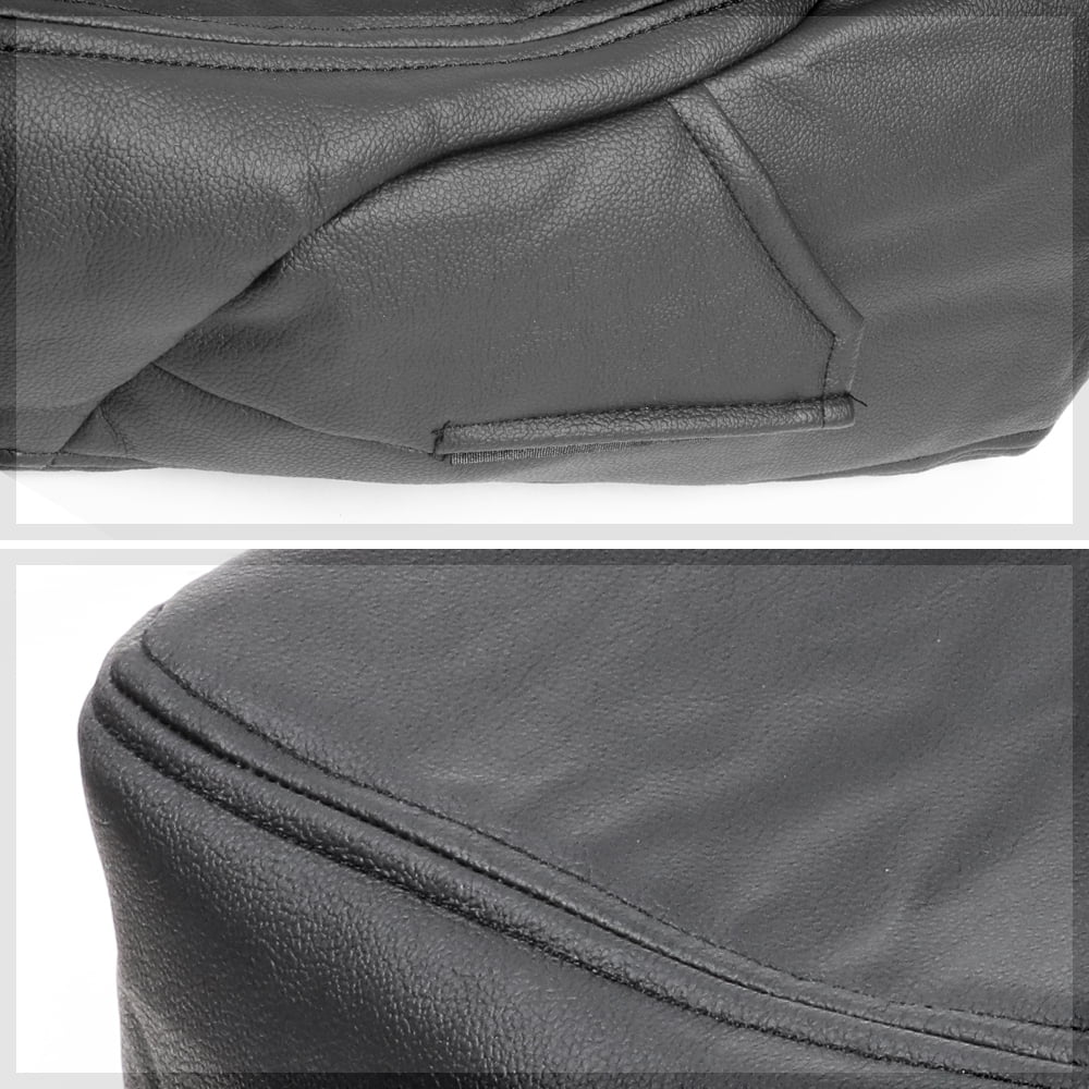 Black Center Console Arm Rest Lid Leather Cover Kit for 07-14 Sizeilverado/Sizeierra Fits select: 2007-2014 CHEVROLET SizeILVERADO, 2007-2014 CHEVROLET TAHOE