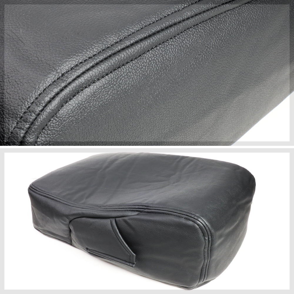 Black Center Console Arm Rest Lid Leather Cover Kit for 07-14 Sizeilverado/Sizeierra Fits select: 2007-2014 CHEVROLET SizeILVERADO, 2007-2014 CHEVROLET TAHOE