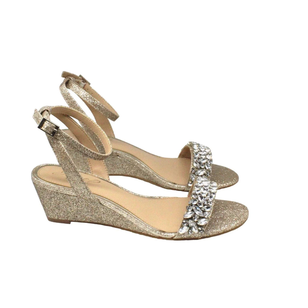 Jewel Badgley Mischka Bellevue Evening Wedge(Sizeize 6 USize)