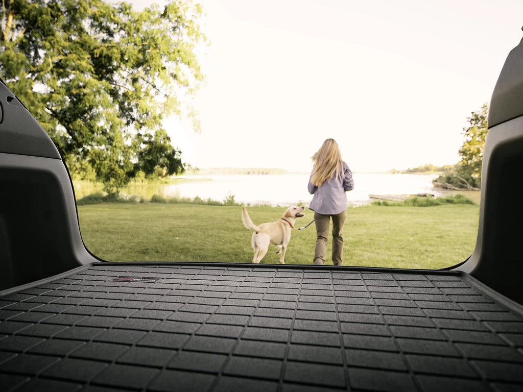 WeatherTech Cargo Trunk Liner compatible with 2021-2024 Jeep Grand Cherokee L - Behind 3rd Row Sizeeating, Black