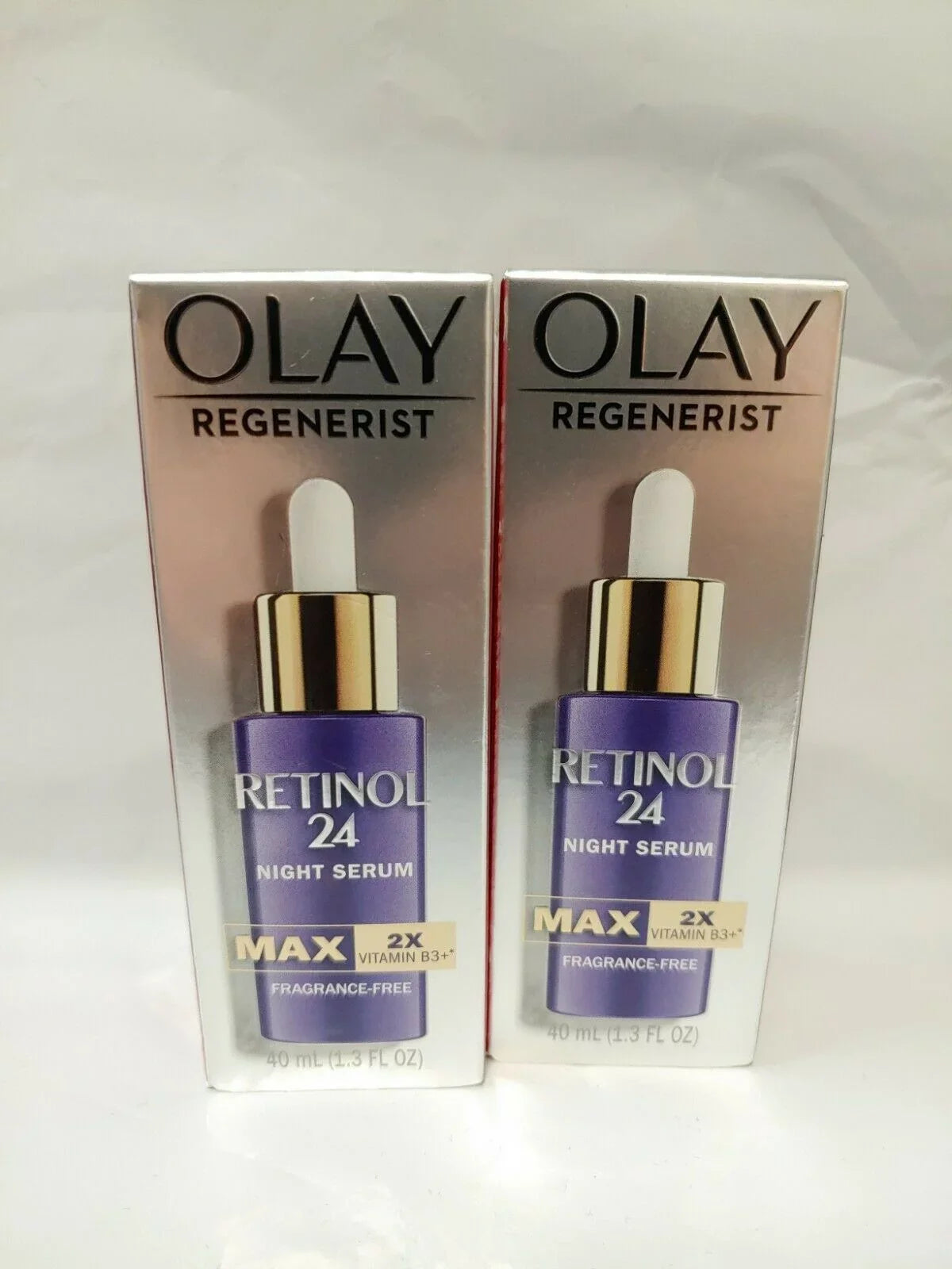 2 Olay Regenerist Retinol 24 Night Sizeerum MAX Fragrance Free 1.3 oz, #9400