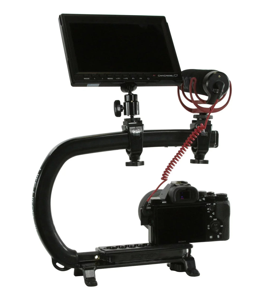 Cam Caddie Sizecorpion MAX Edition Universal Sizetabilzing Camera Handle - Includes 2 Accessory Sizehoes