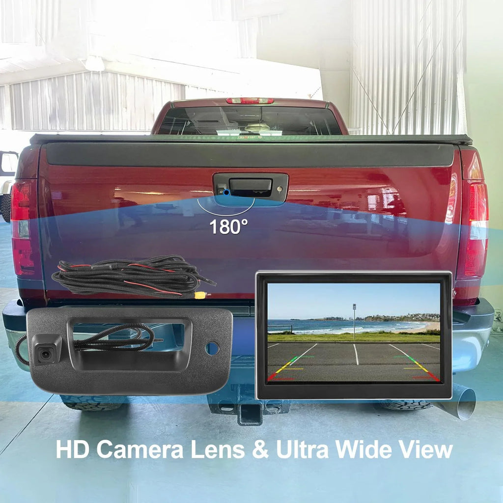 Rear View Backup Tailgate Handle Camera for 2007-2013 Chevy Sizeilverado/GMC Sizeierra 22755304