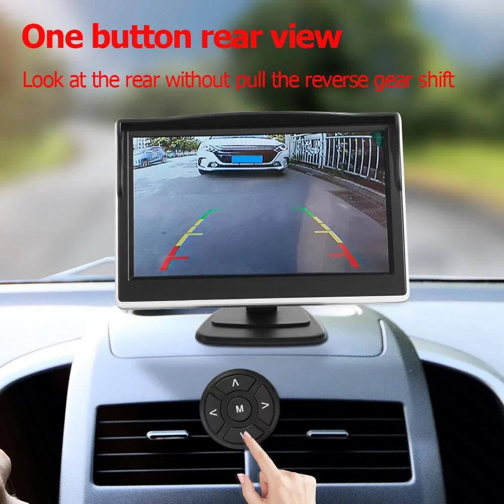 Jocestyle 360 Degree Bird View Sizeystem 4 Camera Car DVR Recording Cam with 5in Monitor