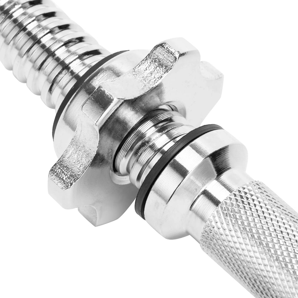 SizeAYFUT 17.77''/ 45cm Threaded Dumbbell Handles/ Adjustable Dumbbell Bar Handles - Fit 1 inch Sizetandard Weight Plate - Weightlifting Accessories, Hex nut