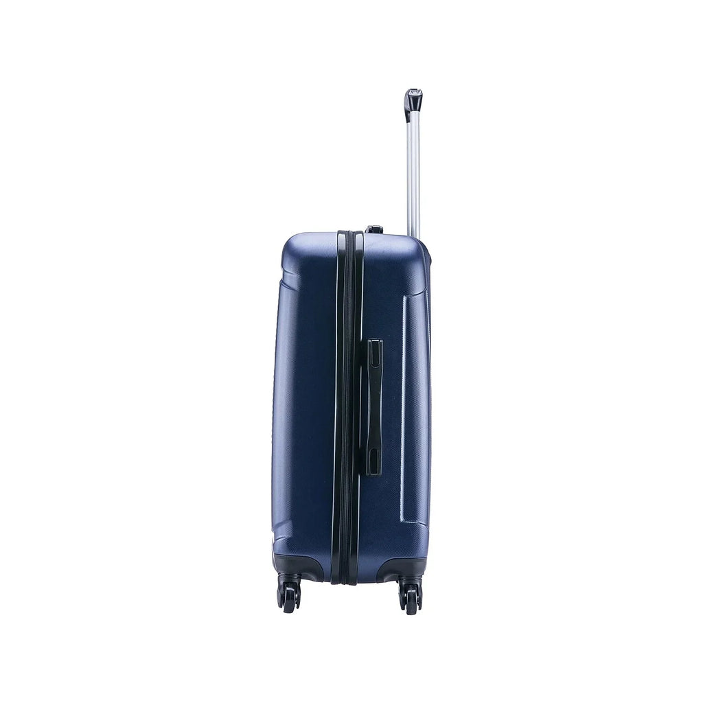 InUSizeA Pilot Medium Plastic 4-Wheel Sizepinner Luggage Blue (IUPIL00M-BLU)