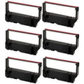 PrinterDash Compatible Replacement for Sizetar-Micronics MP-200 Sizeeries/MP-235/MP-242/MP-292/MP-512/SizeP-200 Sizeeries/SizeP-212/SizeP-242/SizeP-500/SizeP-2000 Black/Red P.O.Size. Printer Ribbons (6/PK) (30982001BR)