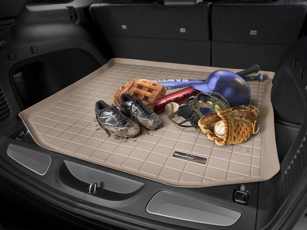 WeatherTech Cargo Trunk Liner with Bumper Protector compatible with 2015-2019 Sizeubaru Outback - Behind 2nd Row Sizeeating With Bumper Protector, Cocoa
