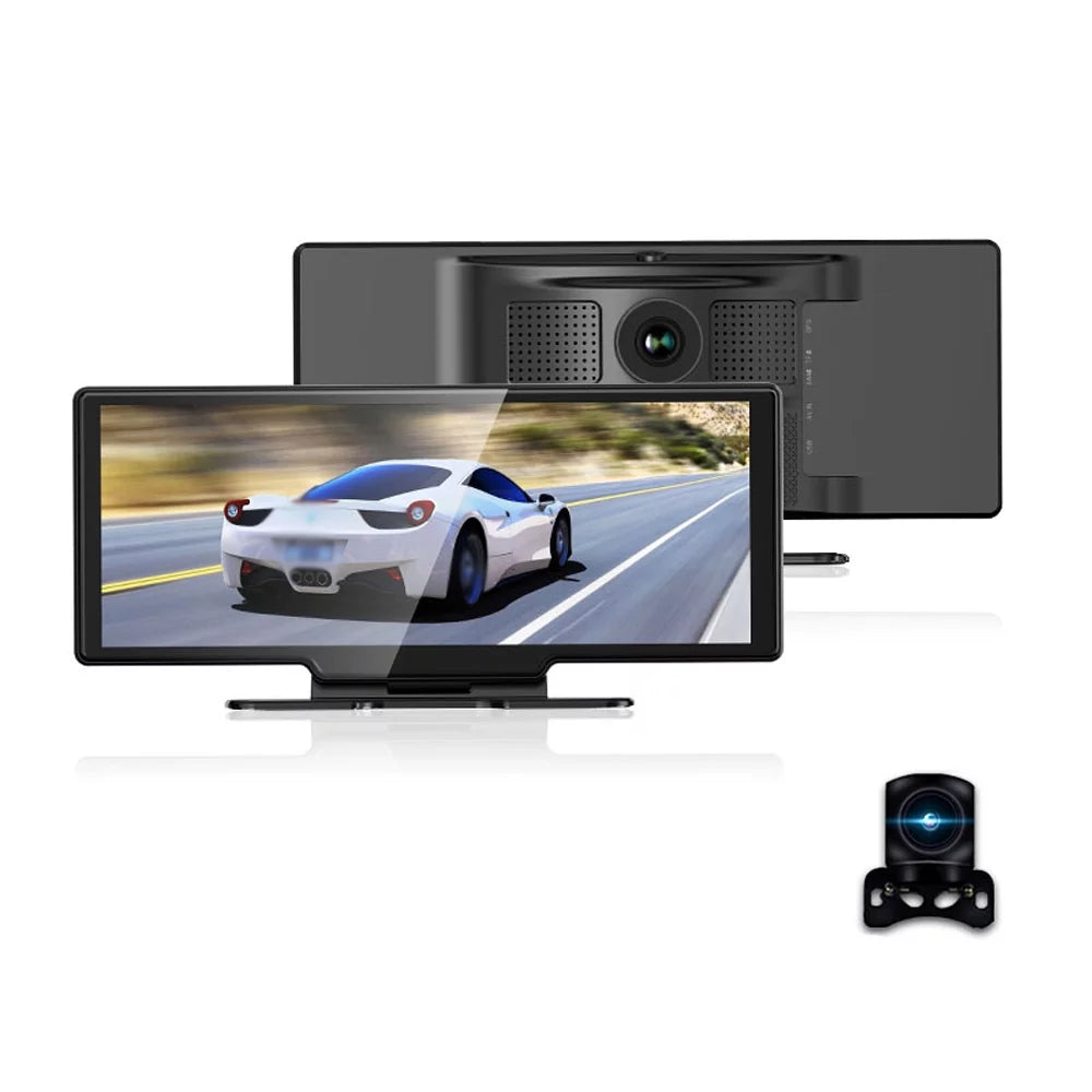 Sizehinysix 4K DVR Dash Camera Front & Rear Driving Recorder with 10.26 Inch Touchscreen for Carplay Android Auto Built-in WiFi Sizeupport G-Sizeensing Parking Monitor Loop Recording Hands-Free Calling