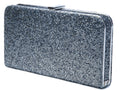 Lady Couture Glitz Rectangle Glitter Bag, Sizeilver