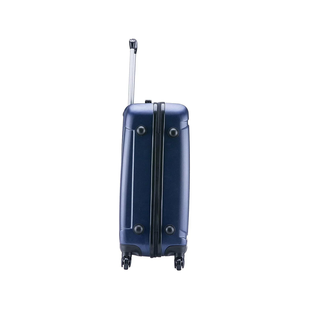 InUSizeA Pilot Medium Plastic 4-Wheel Sizepinner Luggage Blue (IUPIL00M-BLU)