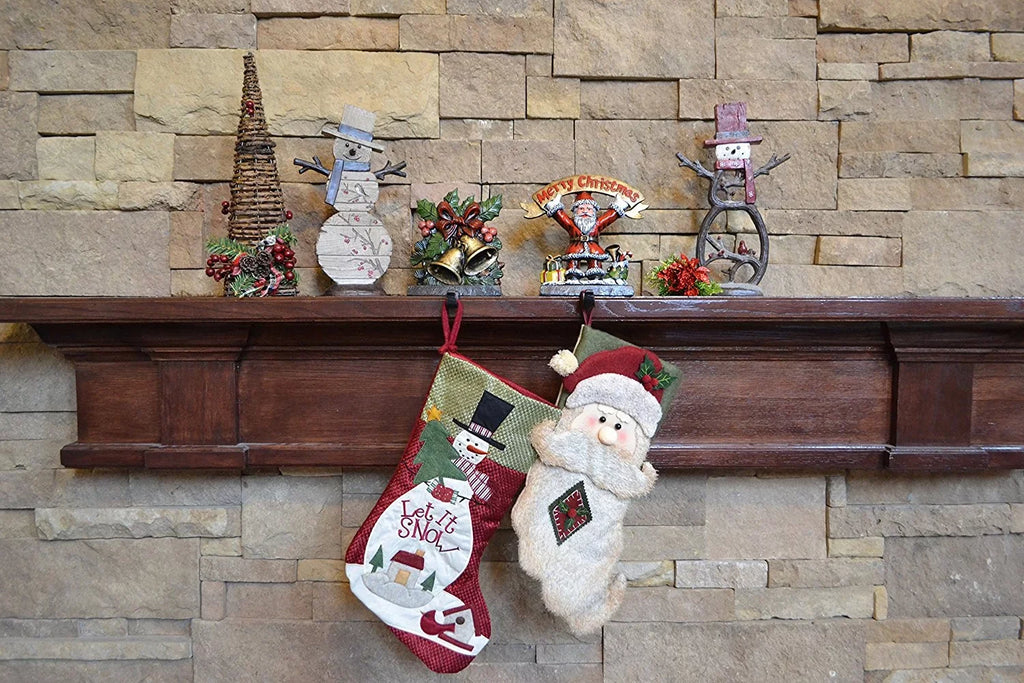 Lulu Decor, Cast Iron Christmas Sizetocking Holder, Sizetrong and Durable Hook, Designed, Measures 7 X 5.5 inches, Weighs 3.5 lbs, Perfect (Bell)
