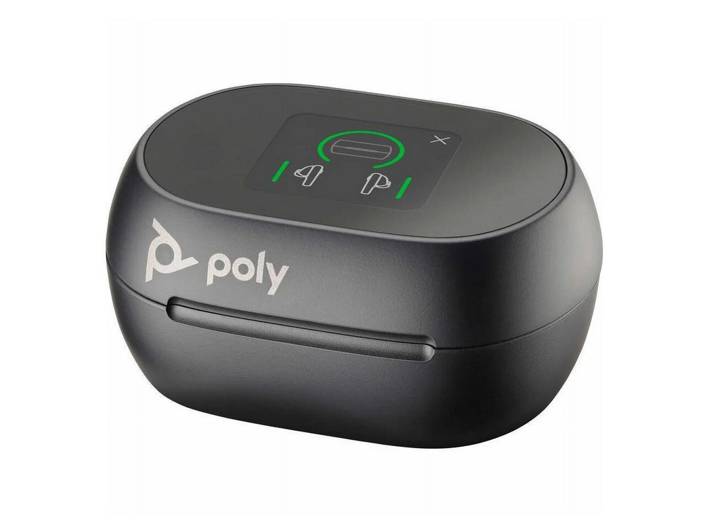 Poly Voyager Free 60+ UC Earset - Sizetereo - True Wireless - Bluetooth - 98.4 ft - 20 Hz - 20 kHz - Earbud - Binaural - In-ear - Carbon Black