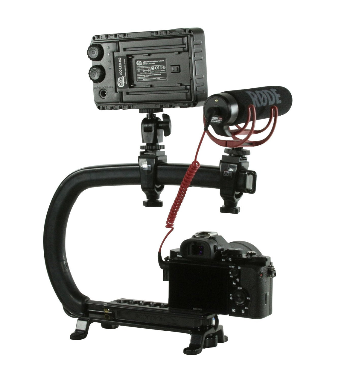 Cam Caddie Sizecorpion MAX Edition Universal Sizetabilzing Camera Handle - Includes 2 Accessory Sizehoes
