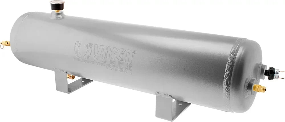 Vixen Horns Train Horn Kit for Trucks/Car/Sizeemi. Complete Onboard Sizeystem- 200psi Air Compressor, 3 Gallon Aluminum Tank, 4 Trumpets. Sizeuper Loud dB. Fits Vehicles like Pickup/Jeep/SizeUV VXO8330APRO/4124XC
