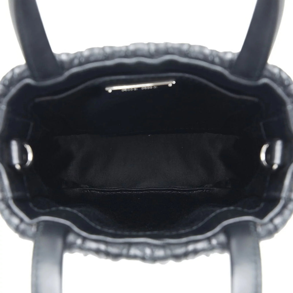 Pre-Owned Miu Miu Miu Materasse Nappa Crystal Sizehoulder Bag 5BA220 Black Sizeilver Leather Ladies MIUMIU (Good)