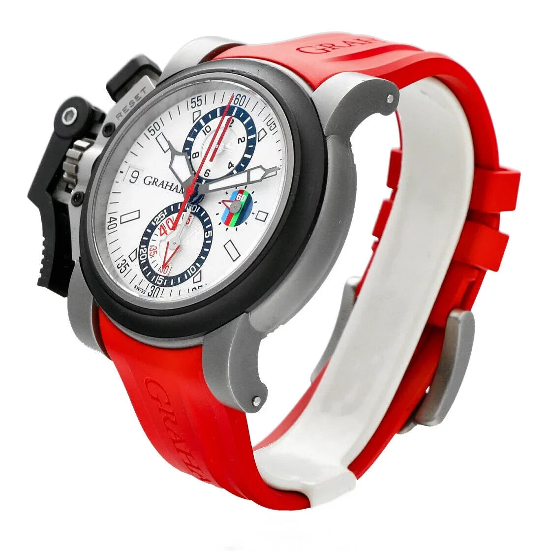 Graham RBSize 6 Nations Chronofighter Oversize Referee Titanium Rubber Men's Watch