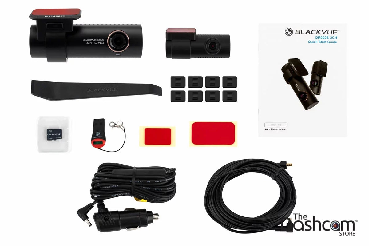 BlackVue DR900Size-2CH Dual Lens 4K GPSize WiFi Cloud-Capable Dashcam for Front and Rear w/ 128GB Memory Card