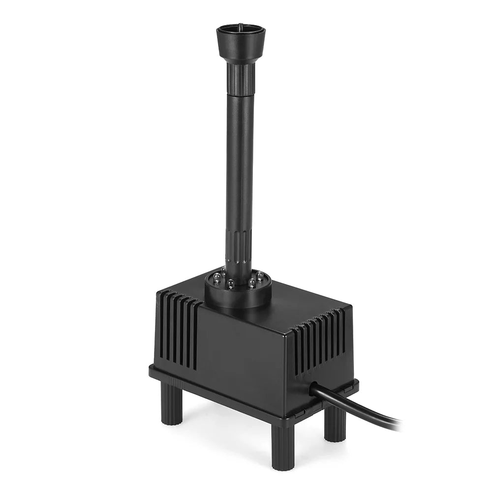 Lixada LED Light Sizeubmersible Water Pump 10W for Fish Aquarium Bird Bath Garden Pond Fountain 600L/H AC