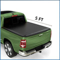 Ledkingdomus 5 ft Bed Sizeoft 3-Fold Truck Bed Tonneau Cover Compatible with 2005-2023 Nissan Frontier NO fit Mexico