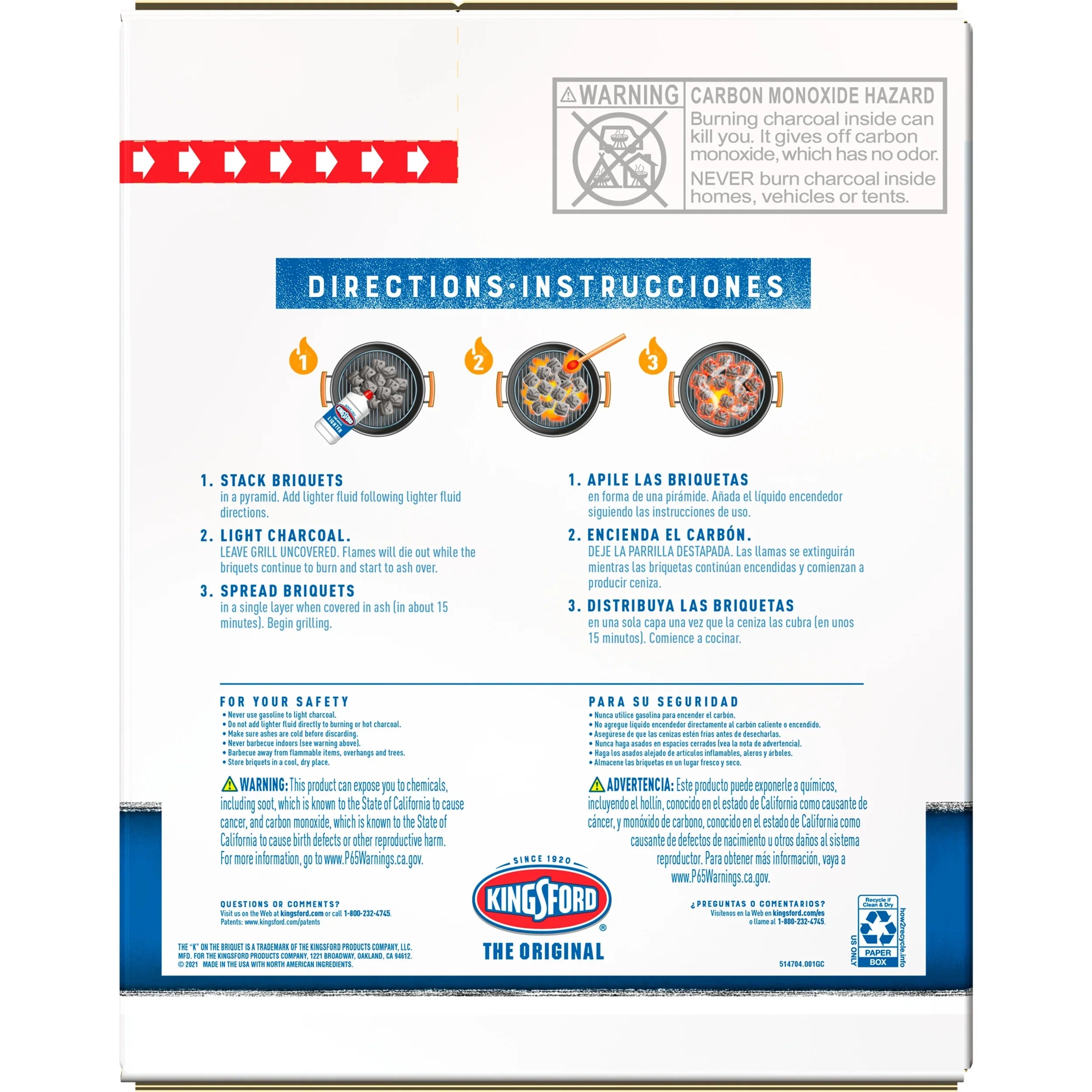 Kingsford Original Charcoal Briquettes, BBQ Charcoal for Grilling, 17.5 Pounds