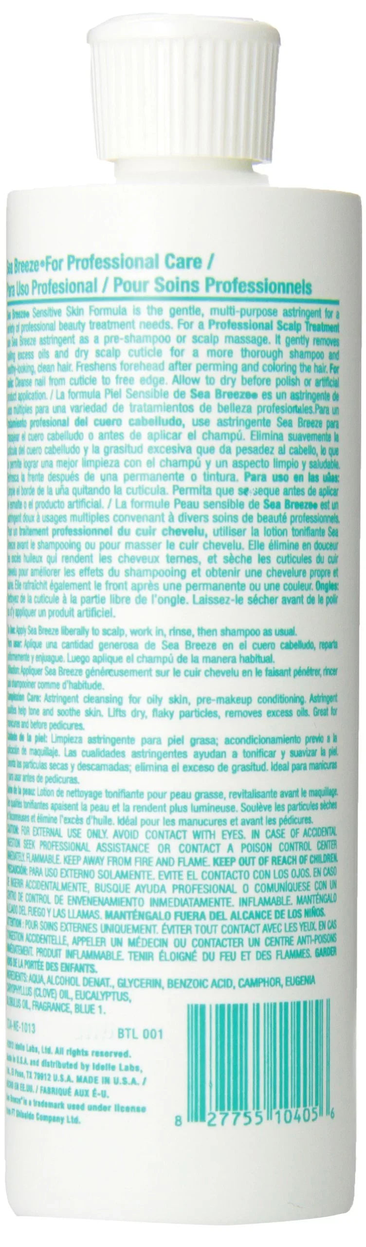 Sizeea Breeze Barber Astringent Sizekin, Sizecalp & Nails SizeENSizeITIVE SizeKIN 12 oz 4 x HP-SizeEP0405
