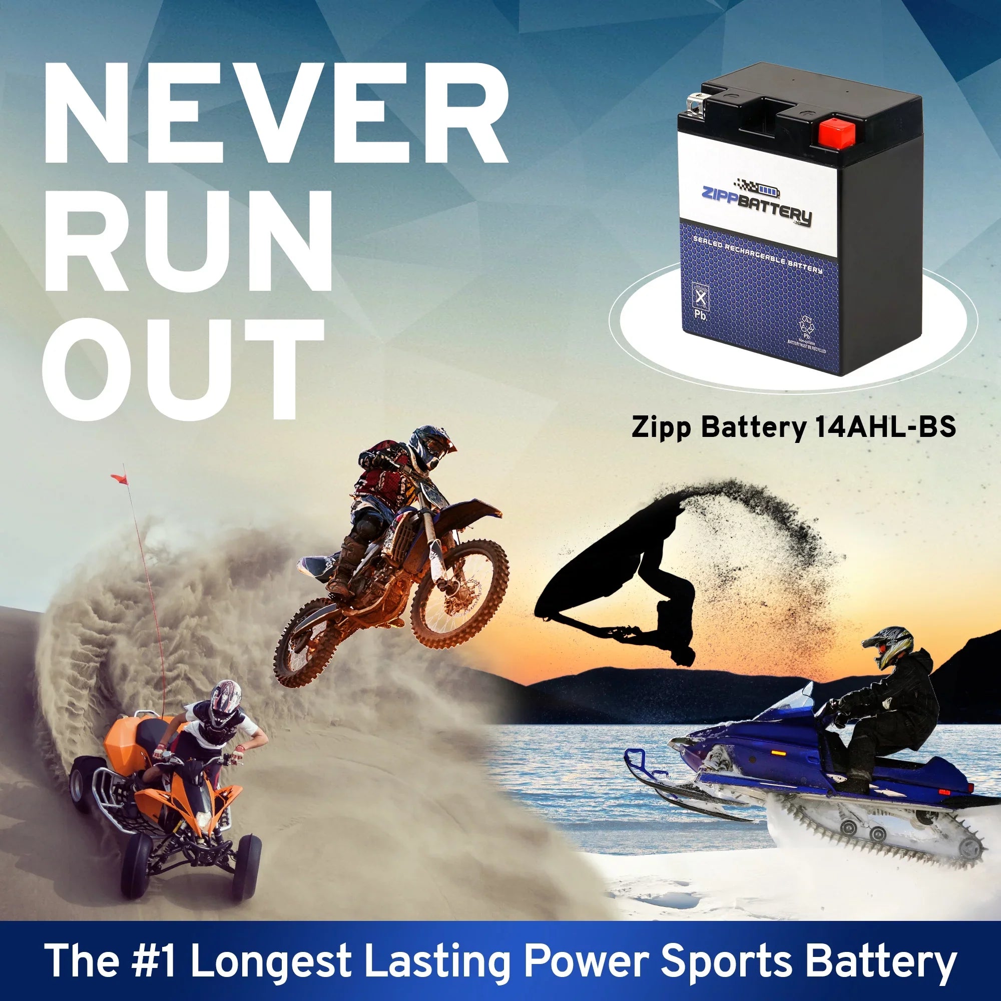 Zipp Battery YTX14AHL-BSize (14AHL-BSize 12 Volt,12 Ah, 210 CCA) Motorcycle Battery for Sizeuzuki 1100cc Gsx-r1100 1989