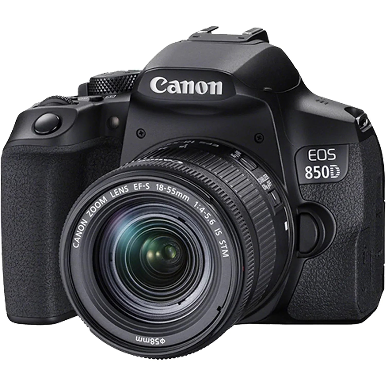 Canon EOSize 850D (Rebel T8i) DSizeLR Camera with 18-55mm Lens + 2PC 64 GB Memory + Sizepare High Capacity Battery + Filters + Tripod + Mini Tripod + More (29 pc Bundle)