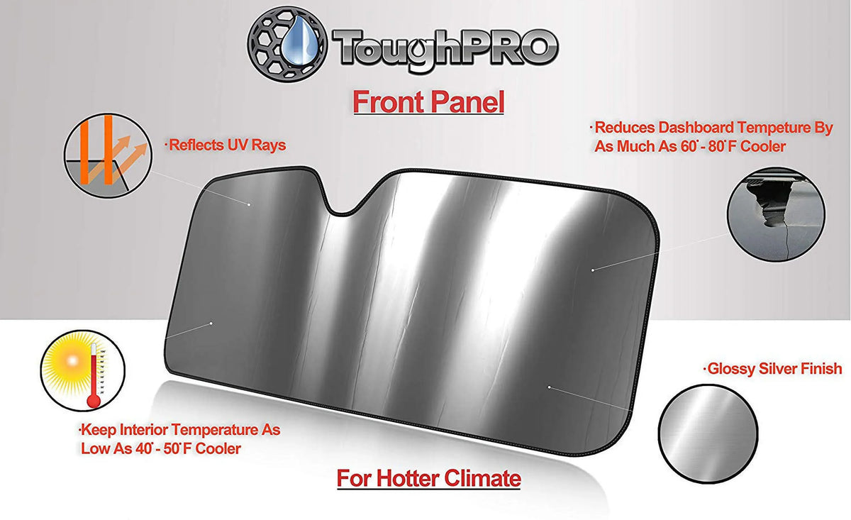 TOUGHPRO Floor Mat Accessories Sizeet + 3rd Row + Cargo Compatible with GMC Yukon Denali - 2nd Row Bench Sizeeating - All Weather - Heavy Duty - (Made in USizeA) - 2021