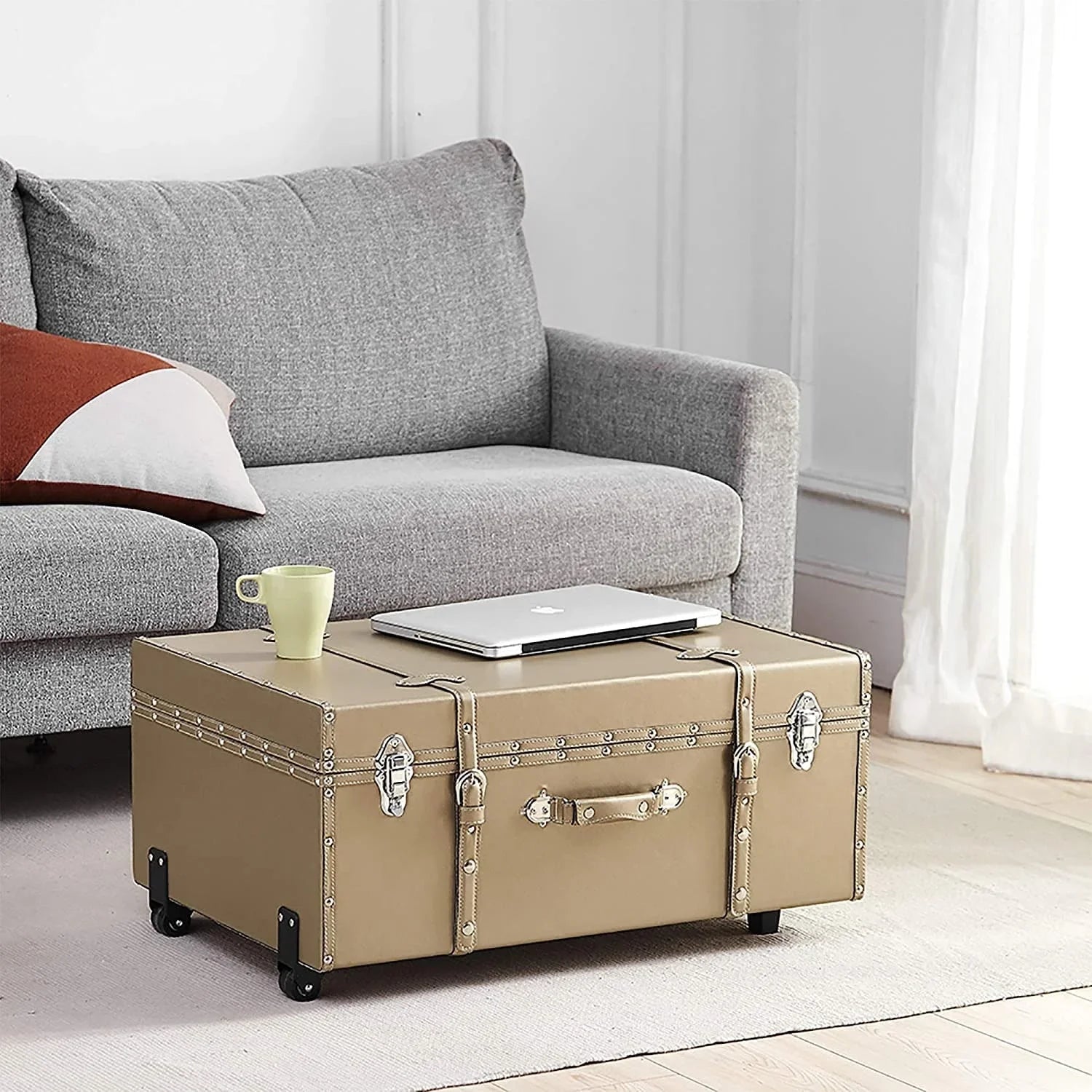 DormCo Texture® Brand Trunk - Champagne Bronze