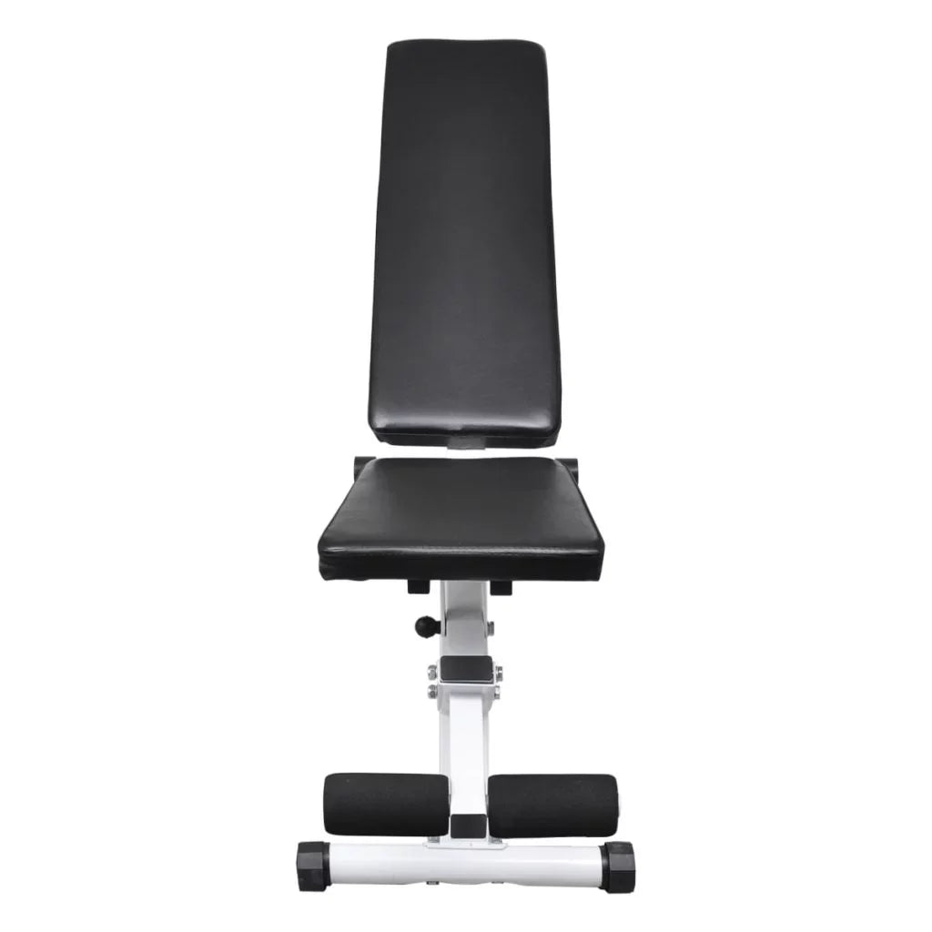 Anself Fitness Utility Bench Backrest Adjustable Padded Pillow Full Body Workout Sizetrength Training Bench Exercise Equipment for Home Gym, Weight Lifting 52 x 16 x 19 Inches