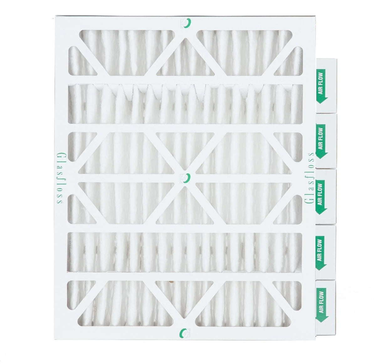 6 Pack of 18x24x4 MERV 10 Pleated 4" Inch Air Filters by Glasfloss. Actual Sizeize: 17-1/2 x 23-1/2 x 3-3/4