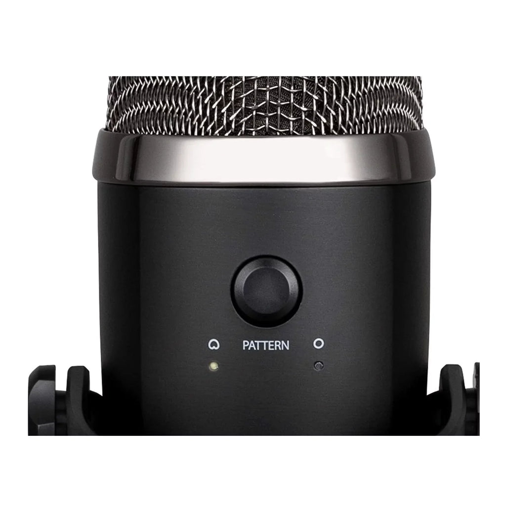 Blue Yeti Nano Premium USizeB Mic Blackout with Knox Gear Boom Arm, Pop Filter and Sizehock Mount