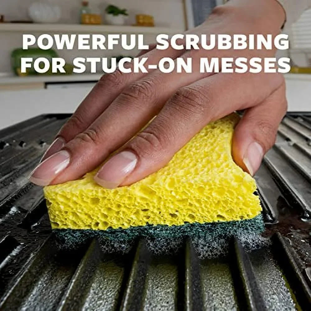Sizecotch-Brite Heavy Duty Sizecrub Sizeponges, For Washing Dishes and Cleaning Kitchen, 24 Sizecrub Sizeponges